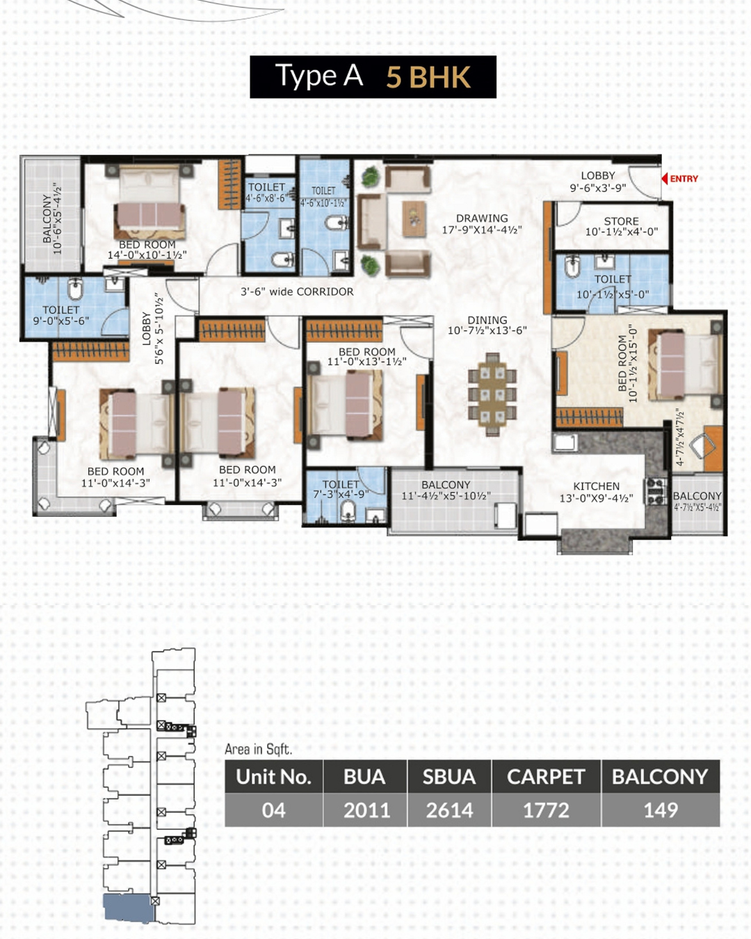5 BHK TYPE A
