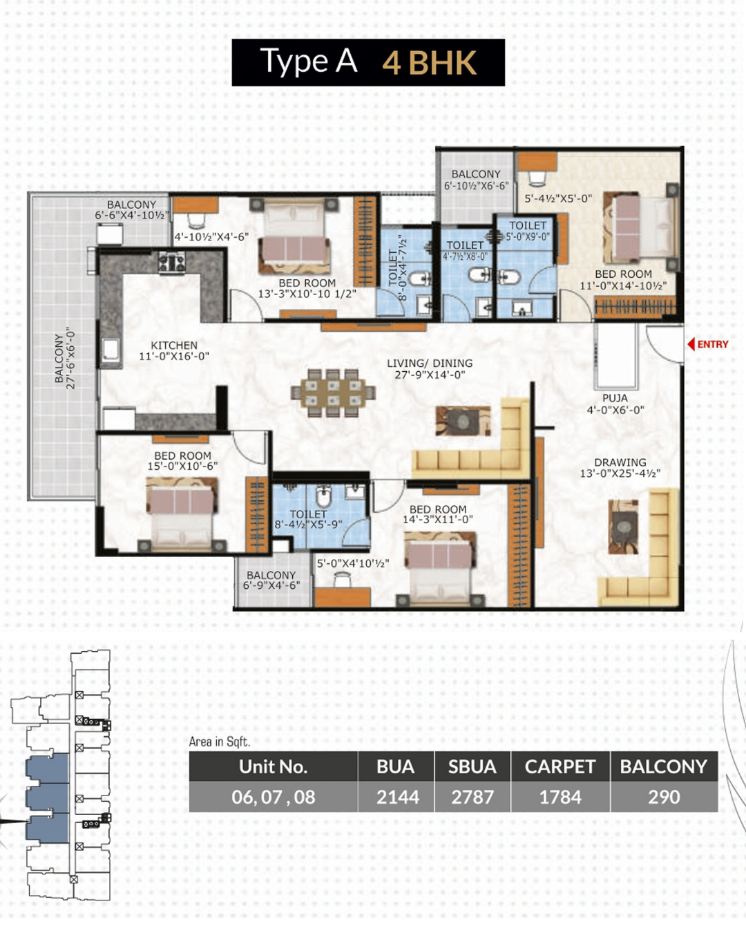 4 BHK TYPE A