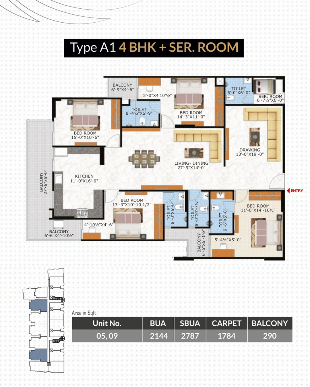 4 BHK TYPE A1