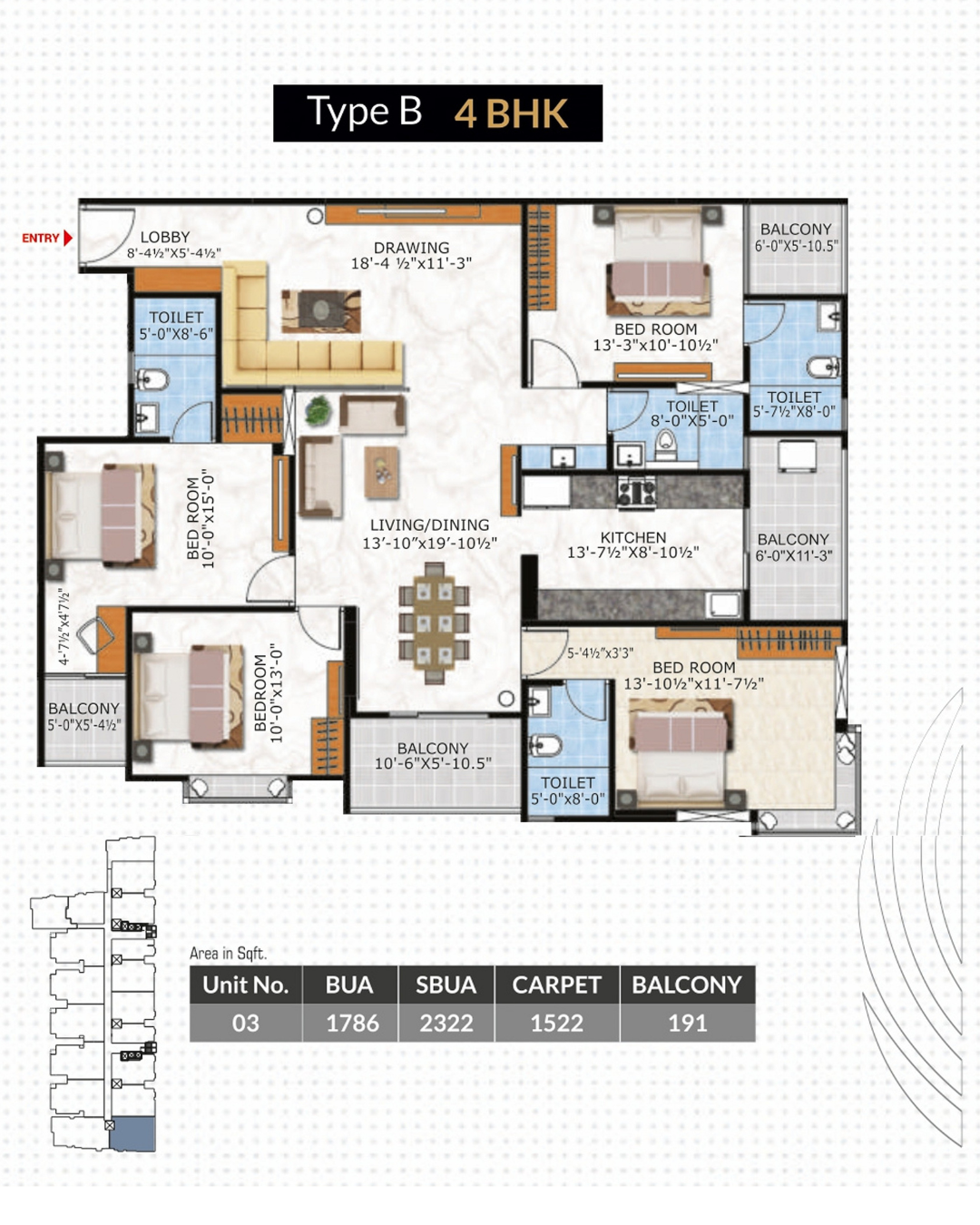 4 BHK TYPE B