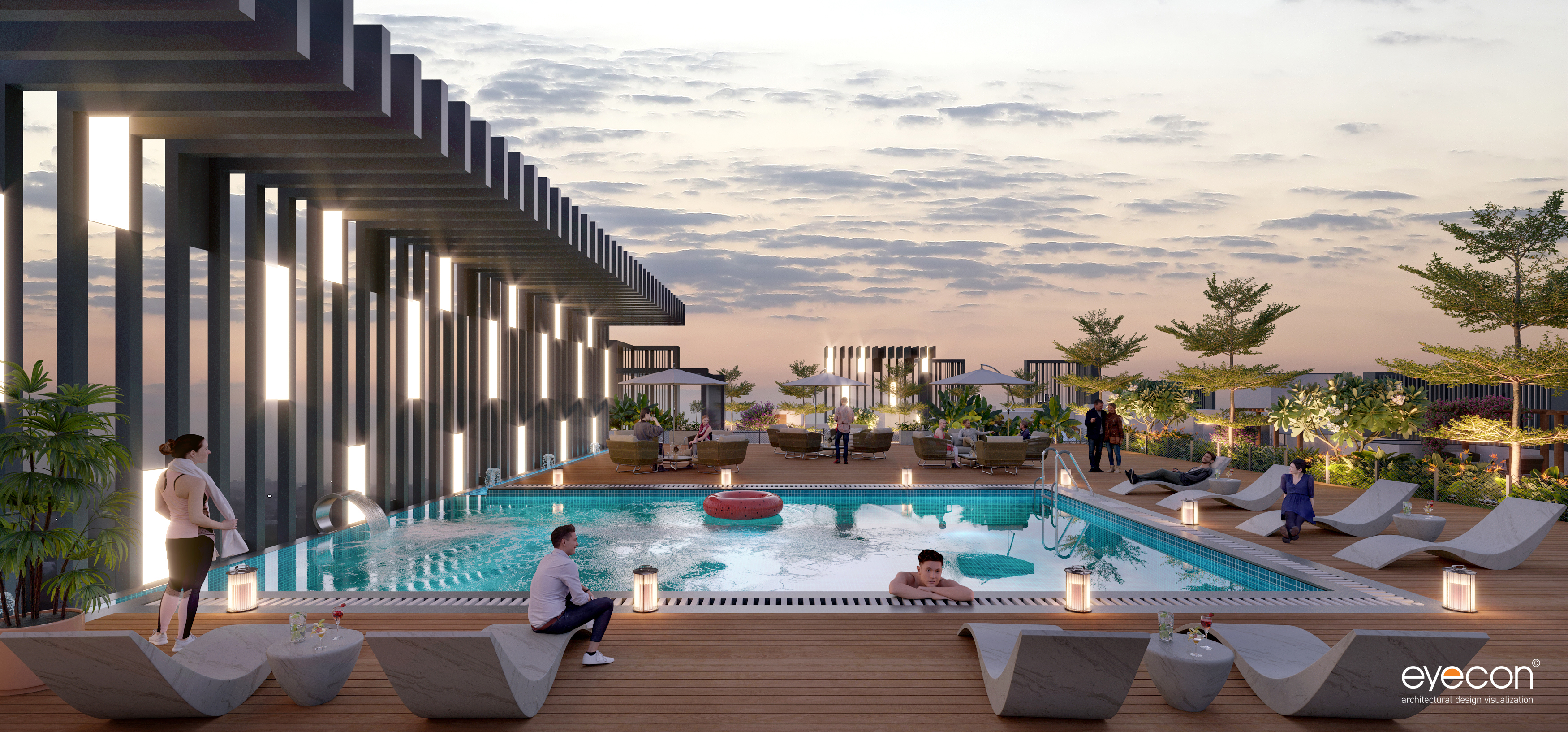 Swimming Pool on 21st Floor