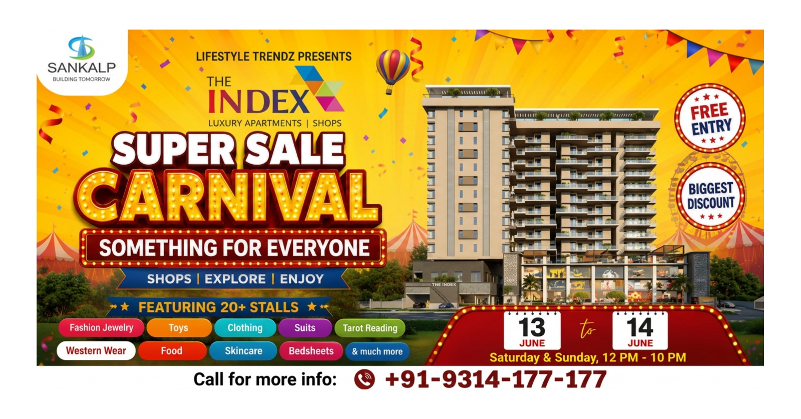 Join Jagatpura's Biggest Shopping Festival – INDEX SUPER SALE CARNIVAL 2026!