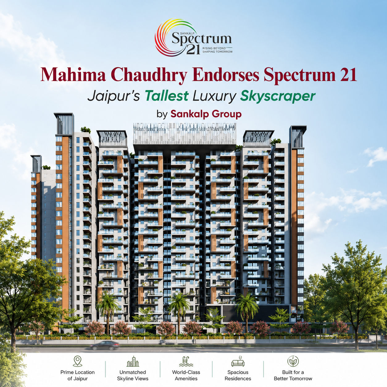 Mahima Chaudhry Endorses Spectrum 21